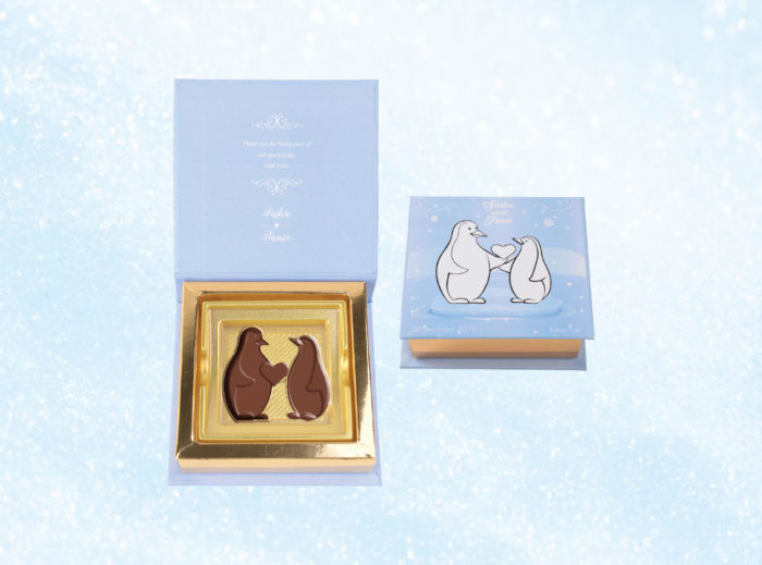 Beautiful & Tasty Penguin Shaped Wedding Chocolates